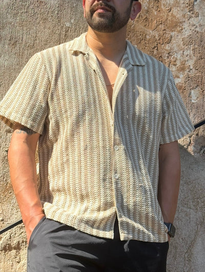 The Riviera Shirt – Textured Stripe