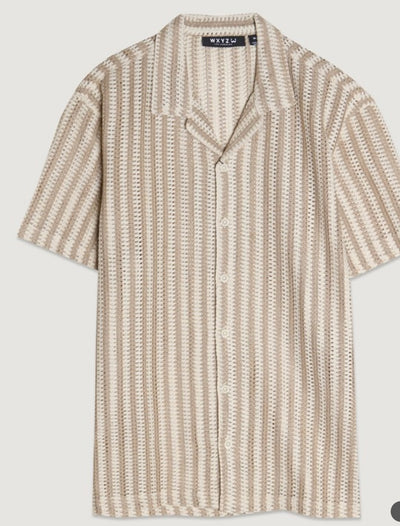 The Riviera Shirt – Textured Stripe