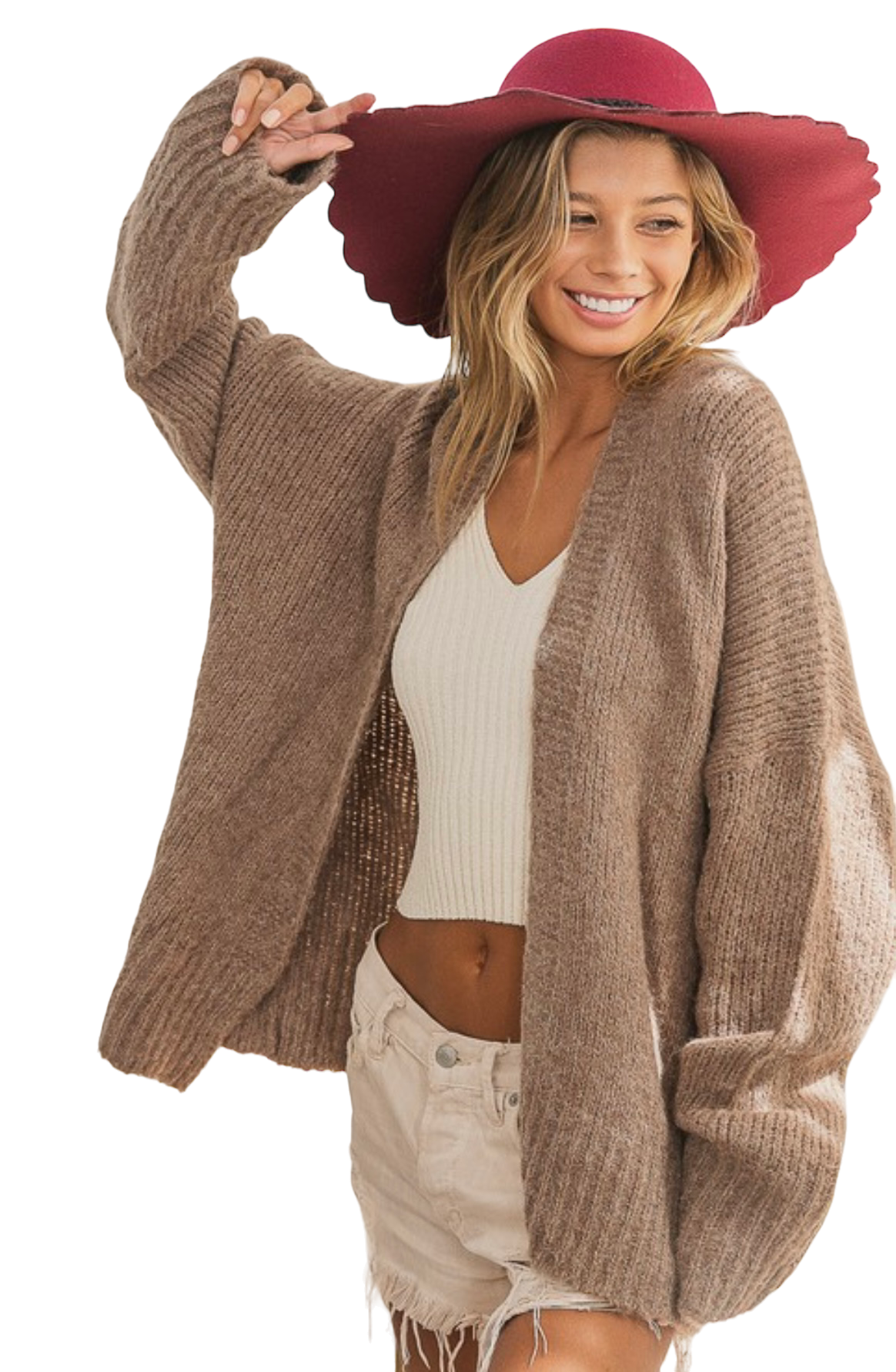 Cozy Taupe Cardigan